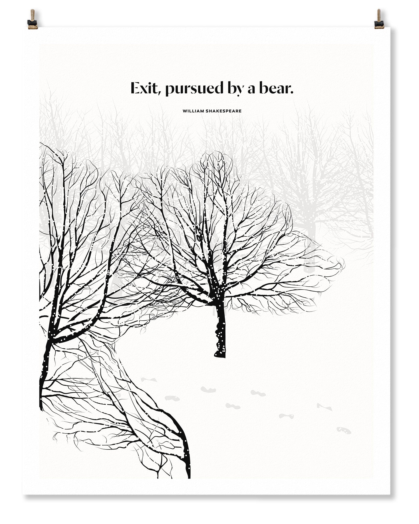Shakespeare Bear Print