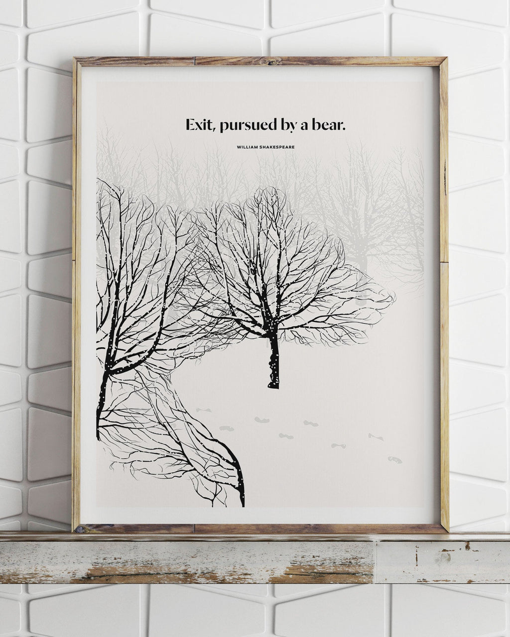 Shakespeare Bear Print