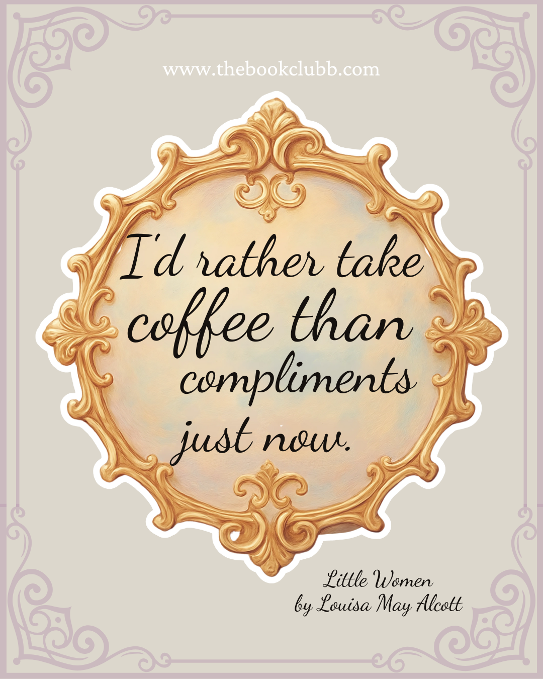 I rather take coffee -Little woman sticker