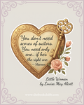 You don't need scores of suitors sticker -little women