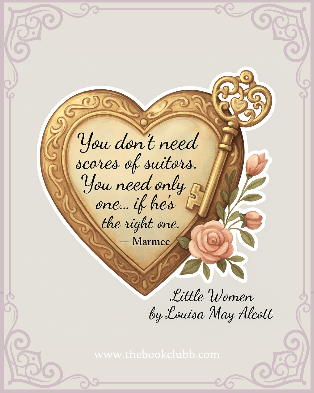 You don't need scores of suitors sticker -little women